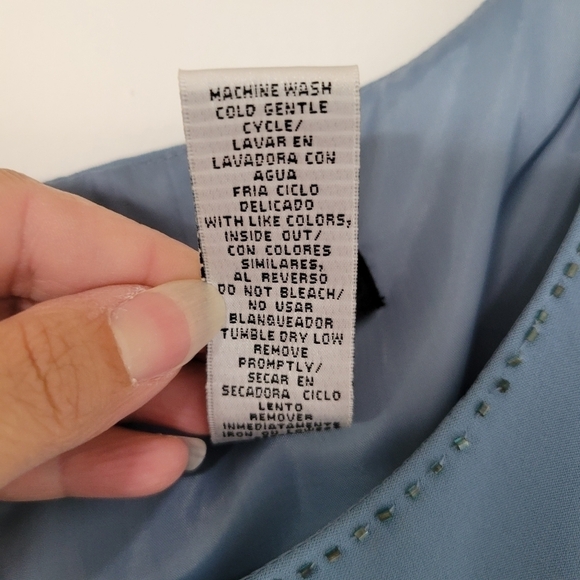 NWT Bahari Vintage Blue Evening Gown Size 18W - Picture 10 of 12